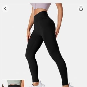 HALARA high wasted crossover leggings NWT